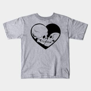 Skull Lovers Heart Kids T-Shirt